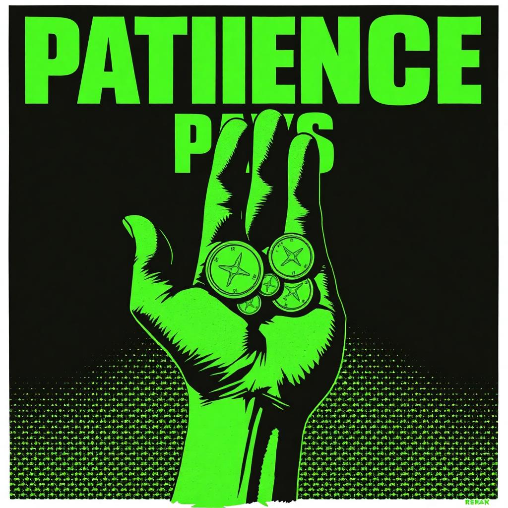 Patience Pays propaganda poster